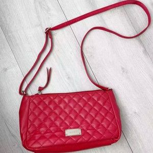 Nine West Quilted Red Crossbody Bag